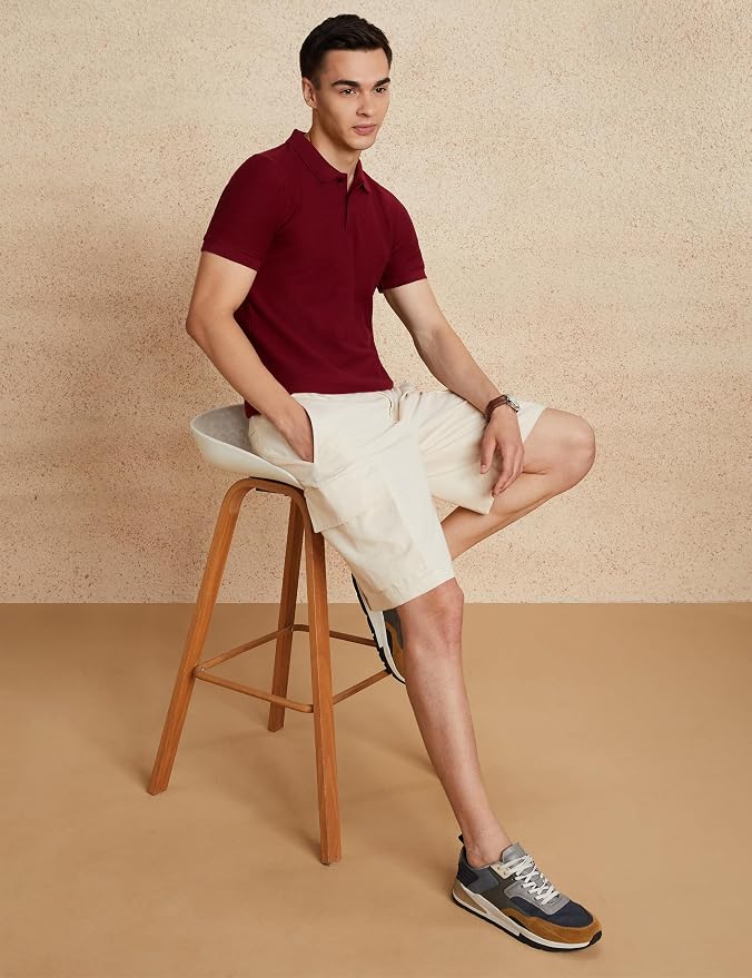 Symbol Men's Cotton Rich Textured Polo Tshirts