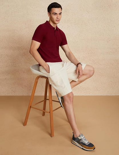 Symbol Men's Cotton Rich Textured Polo Tshirts